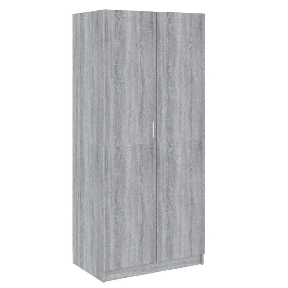 VIDAXL Garde-robe Sonoma gris 80x52x180 cm Bois d'ingenierie