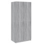 Voir la diapositive 2 : VIDAXL Garde-robe Sonoma gris 80x52x180 cm Bois d'ingenierie