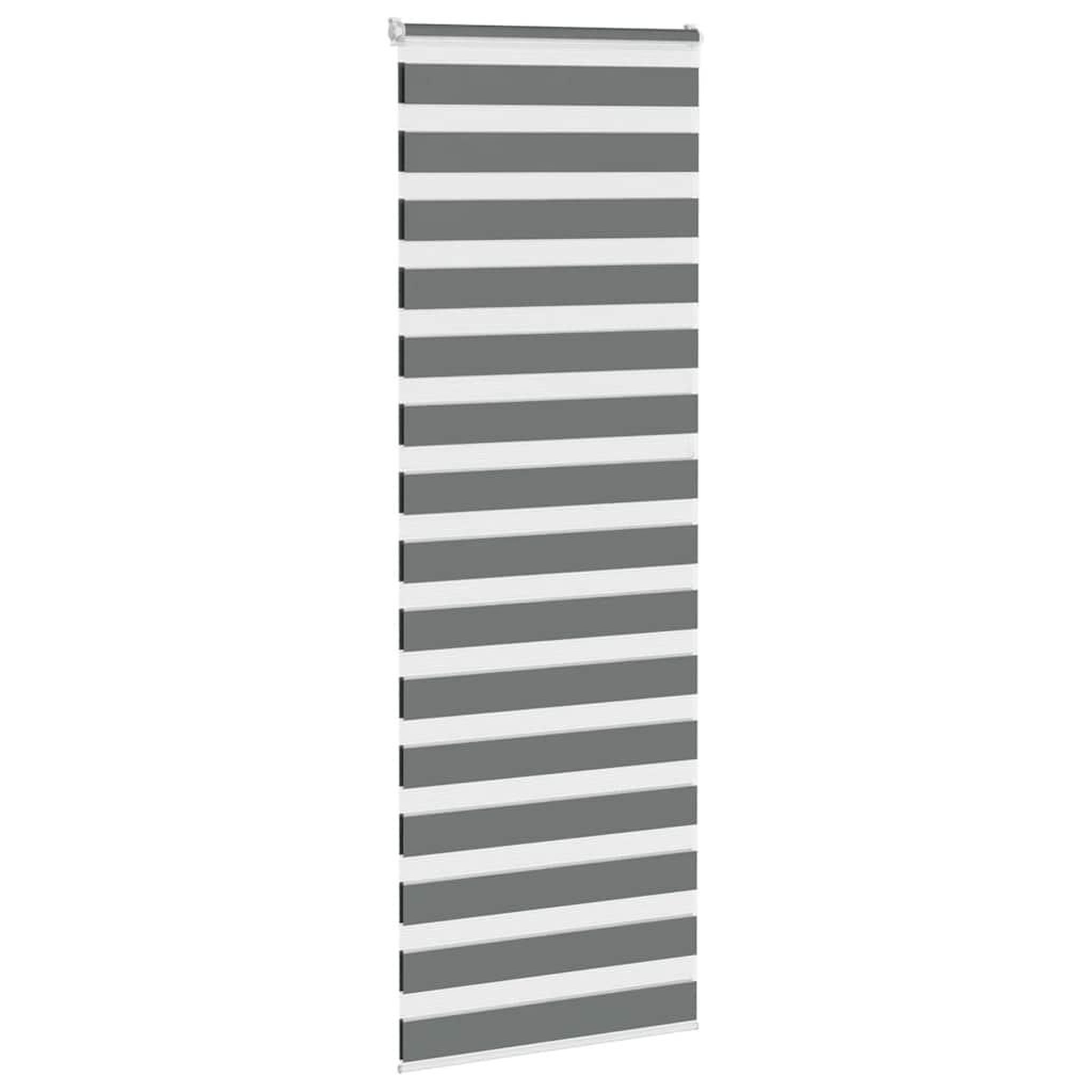 Voir la diapositive 4 : VIDAXL Store zebre gris fonce largeur du tissu 75,9 cm polyester