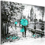 Voir la diapositive 1 : Paris Prix Tableau Imprimé  Walk in London Wide Turquoise
