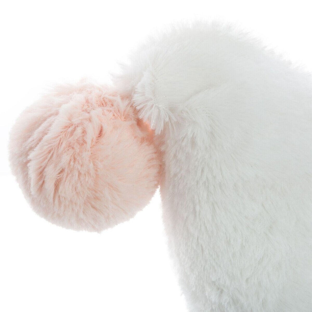 ATMOSPHERA Maxi coussin couronne - Blanc et rose