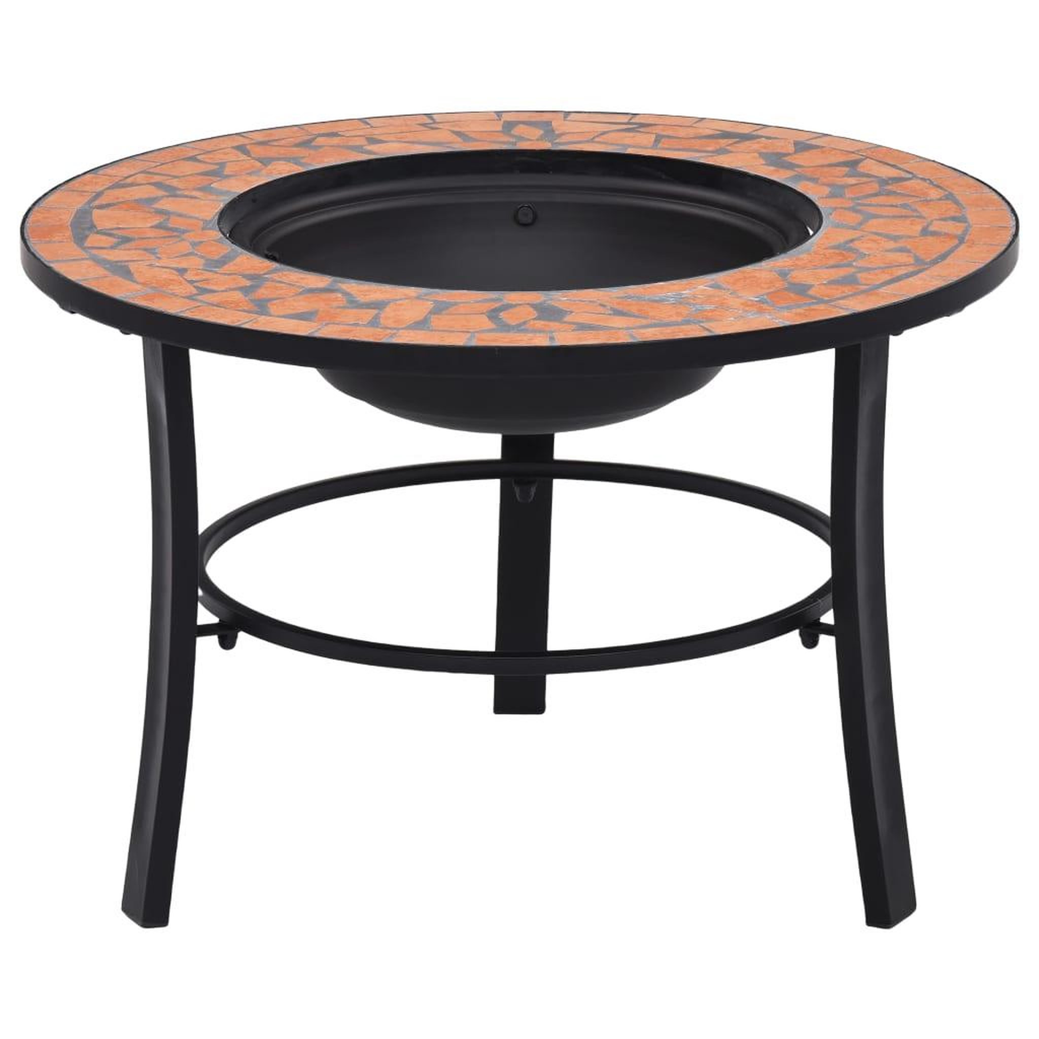Voir la diapositive 1 : VIDAXL Foyer mosaïque Terre cuite 68 cm Ceramique