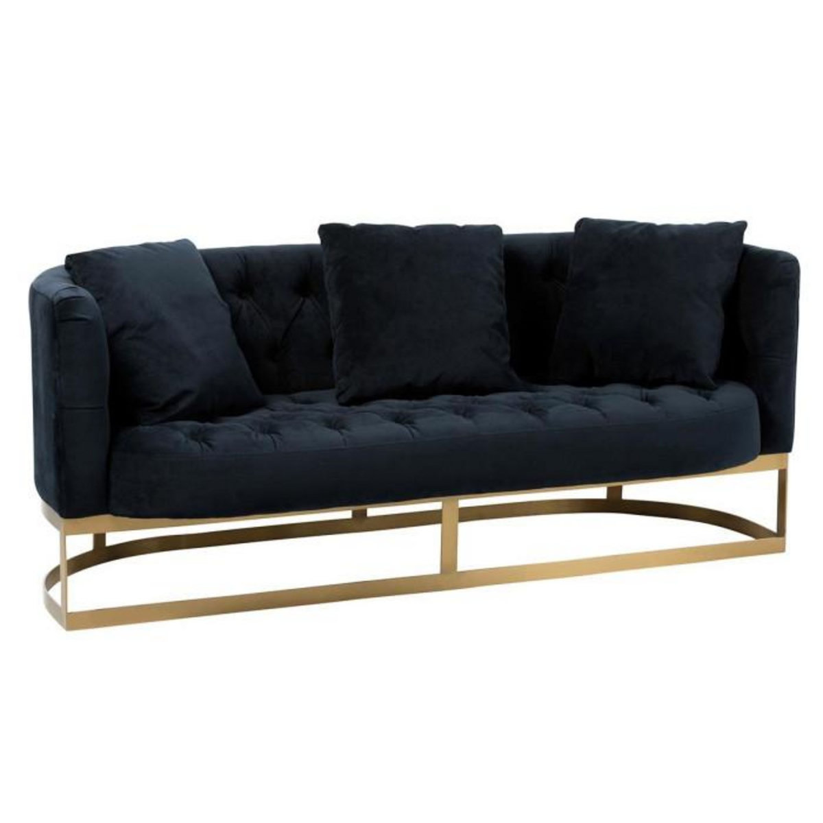 Paris Prix Canapé 2 Places Velours  Wilson  180cm Anthracite