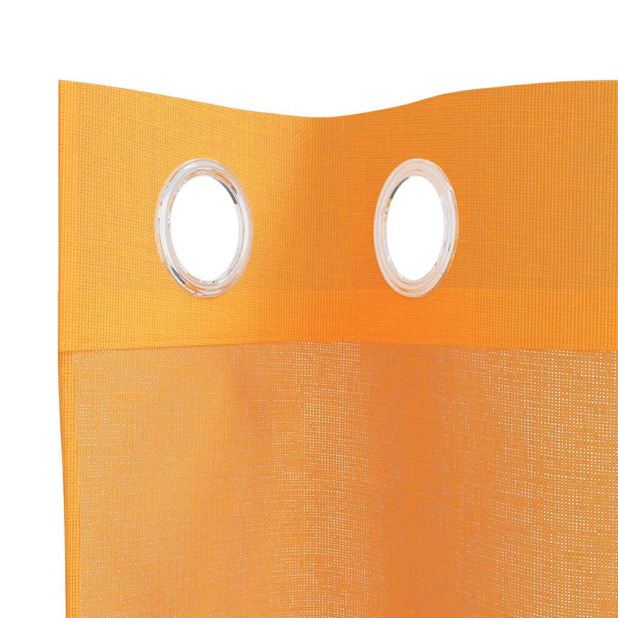 Voir la diapositive 5 : VIDAXL Rideaux en voile avec œillets 2 pcs orange 140x300 cm