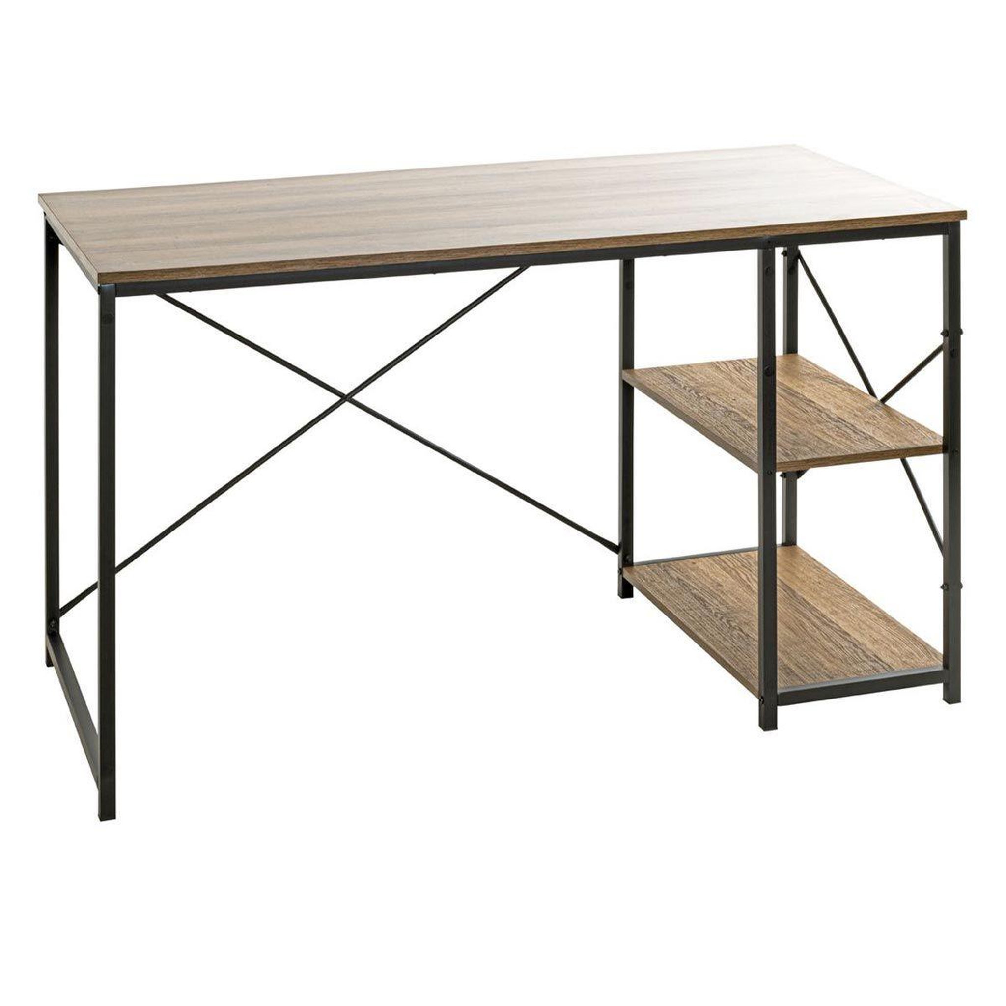 Paris Prix Bureau design 2 niches  ademo  120cm chêne & noir