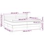 Voir la diapositive 6 : VIDAXL Sommier a lattes de lit avec matelas Taupe 200x200 cm Tissu