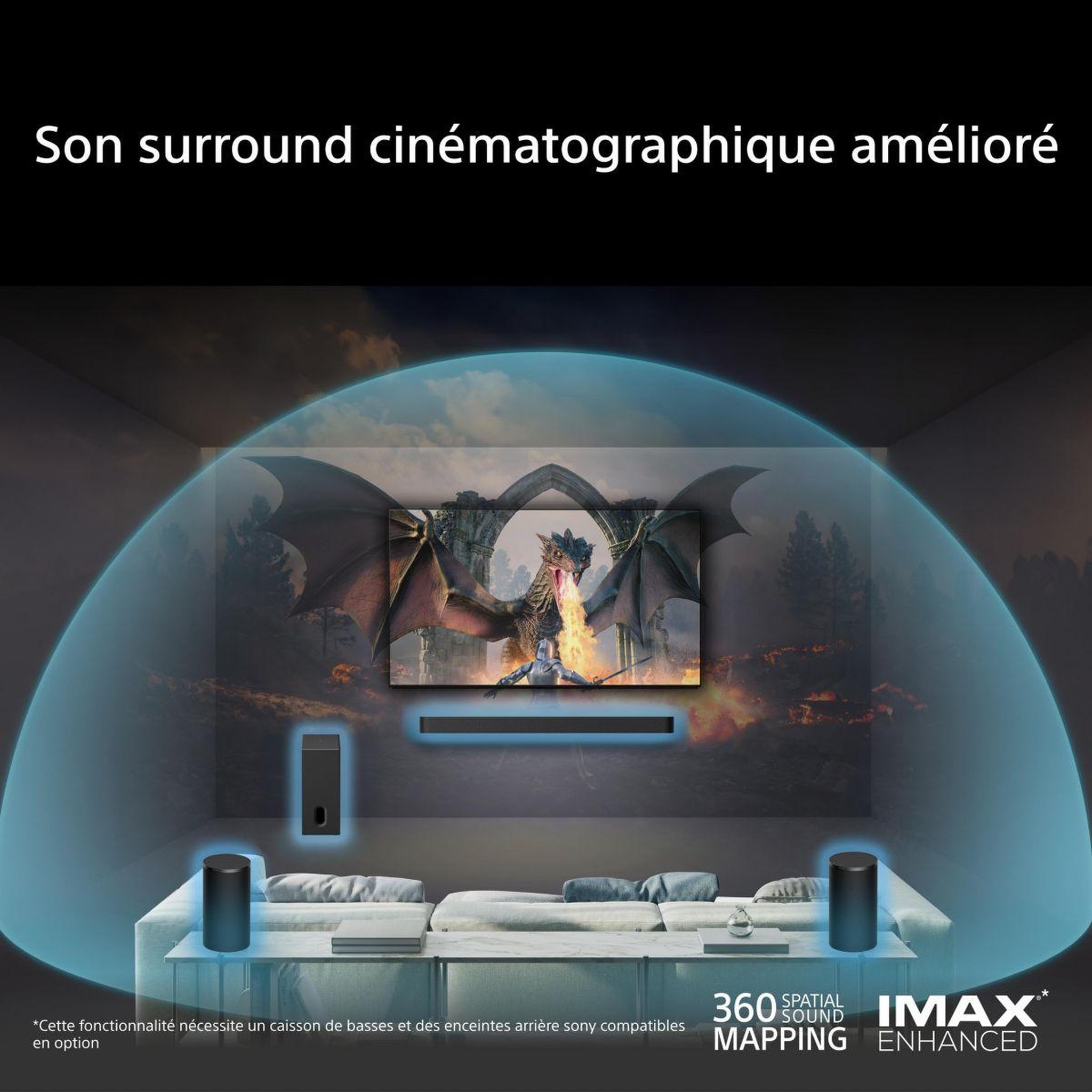 Voir la diapositive 3 : SONY Kit enceinte surround bravia theatre sars9