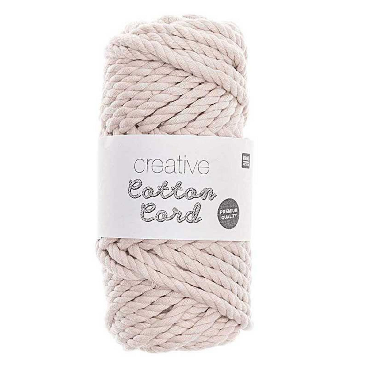 RICO DESIGN Pelote de corde en coton 25 m - Ecru