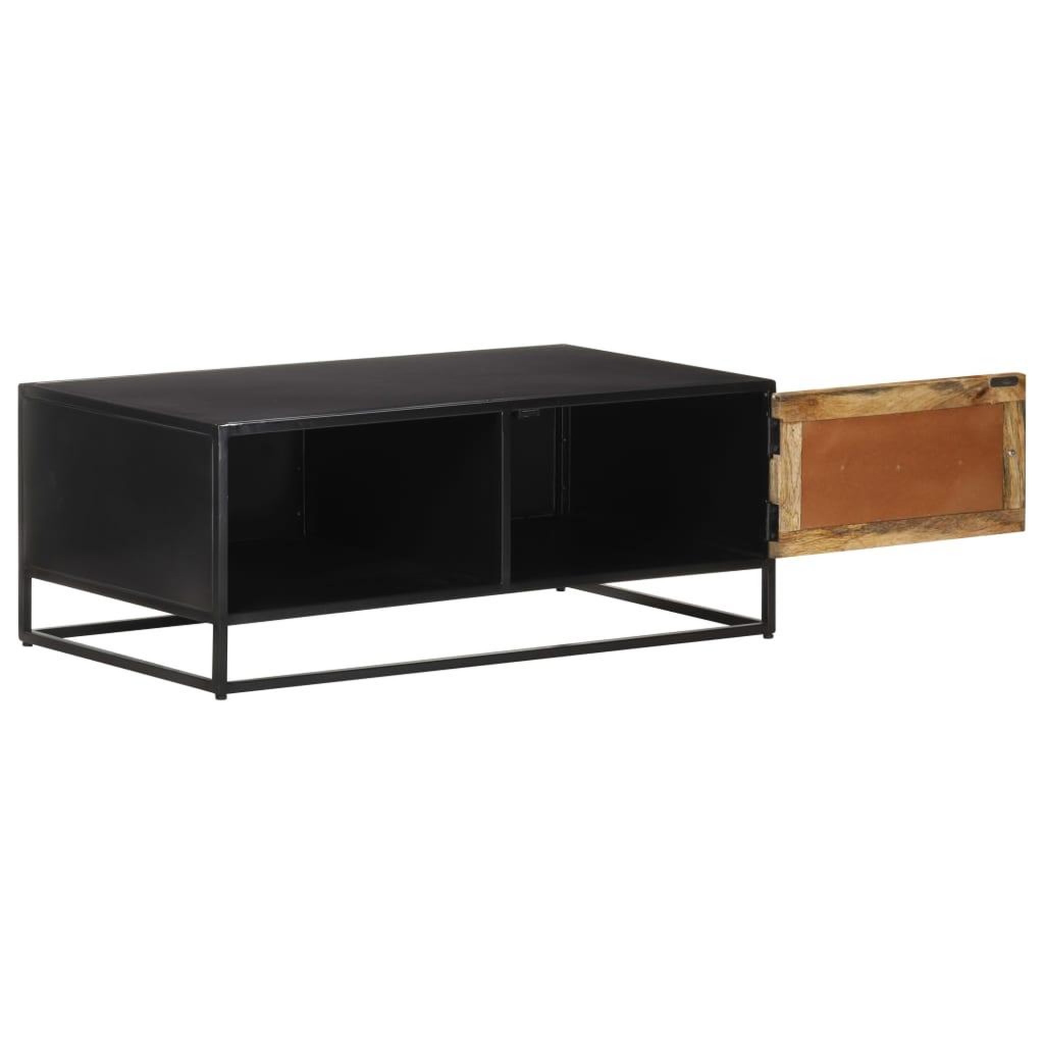 Voir la diapositive 3 : VIDAXL Table basse 90x50x35 cm bois de manguier brut