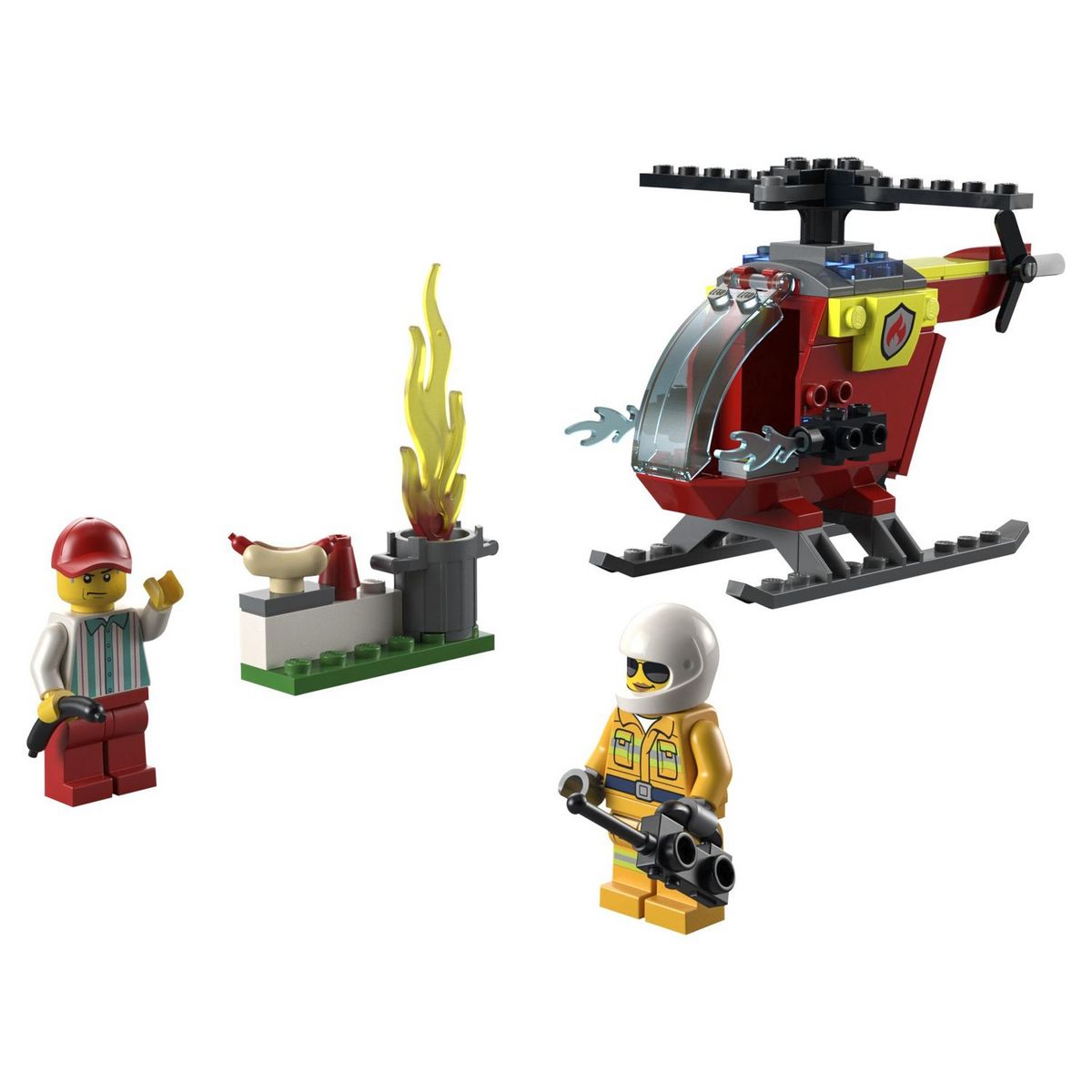 LEGO City 60318 - L'hélicoptère des pompiers 