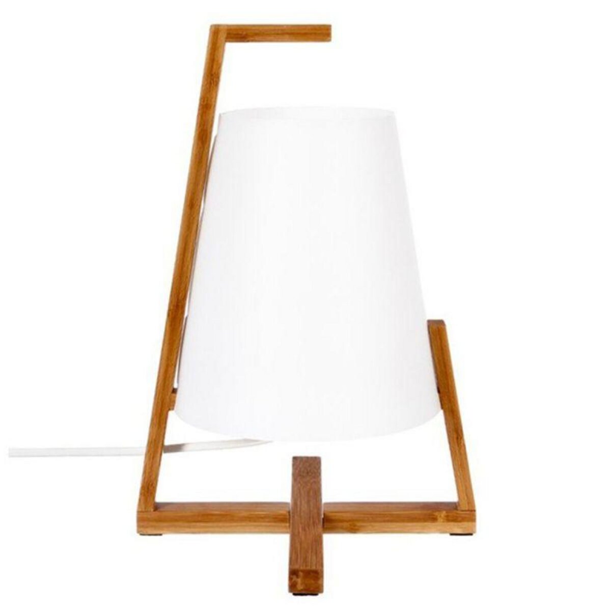  Lampe à Poser  Bambou  32cm Blanc