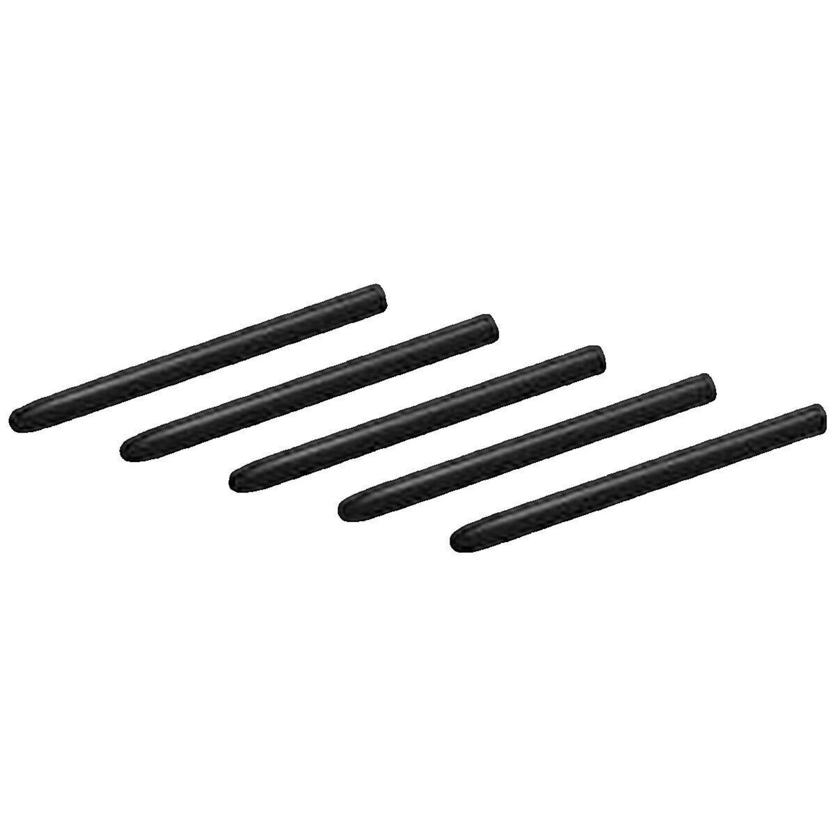 Wacom Pointes de rechange Wacom pour stylet, 5 pièces, noir
