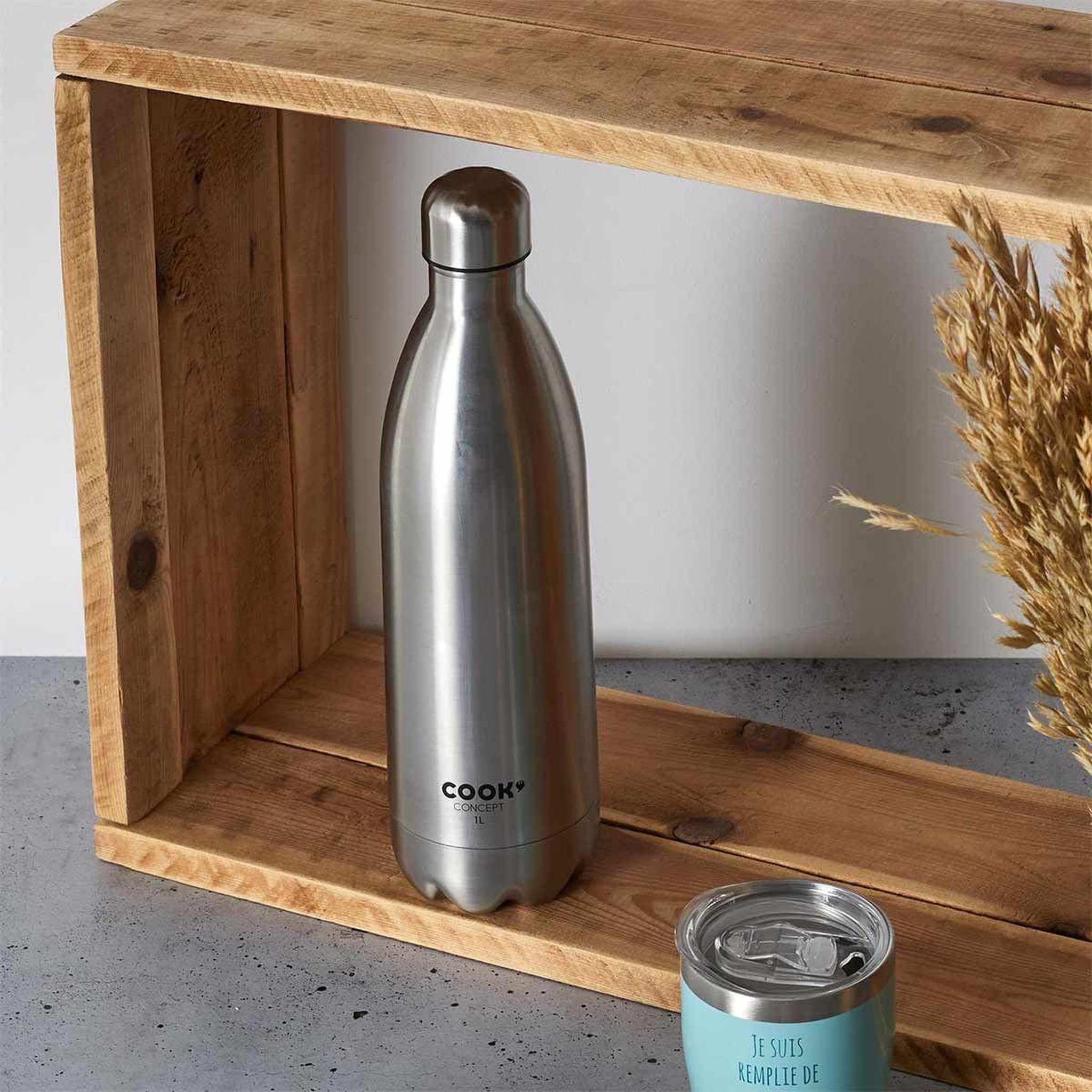 Voir la diapositive 4 : COOK CONCEPT Bouteille de Transport  Isotherme  1L Argent