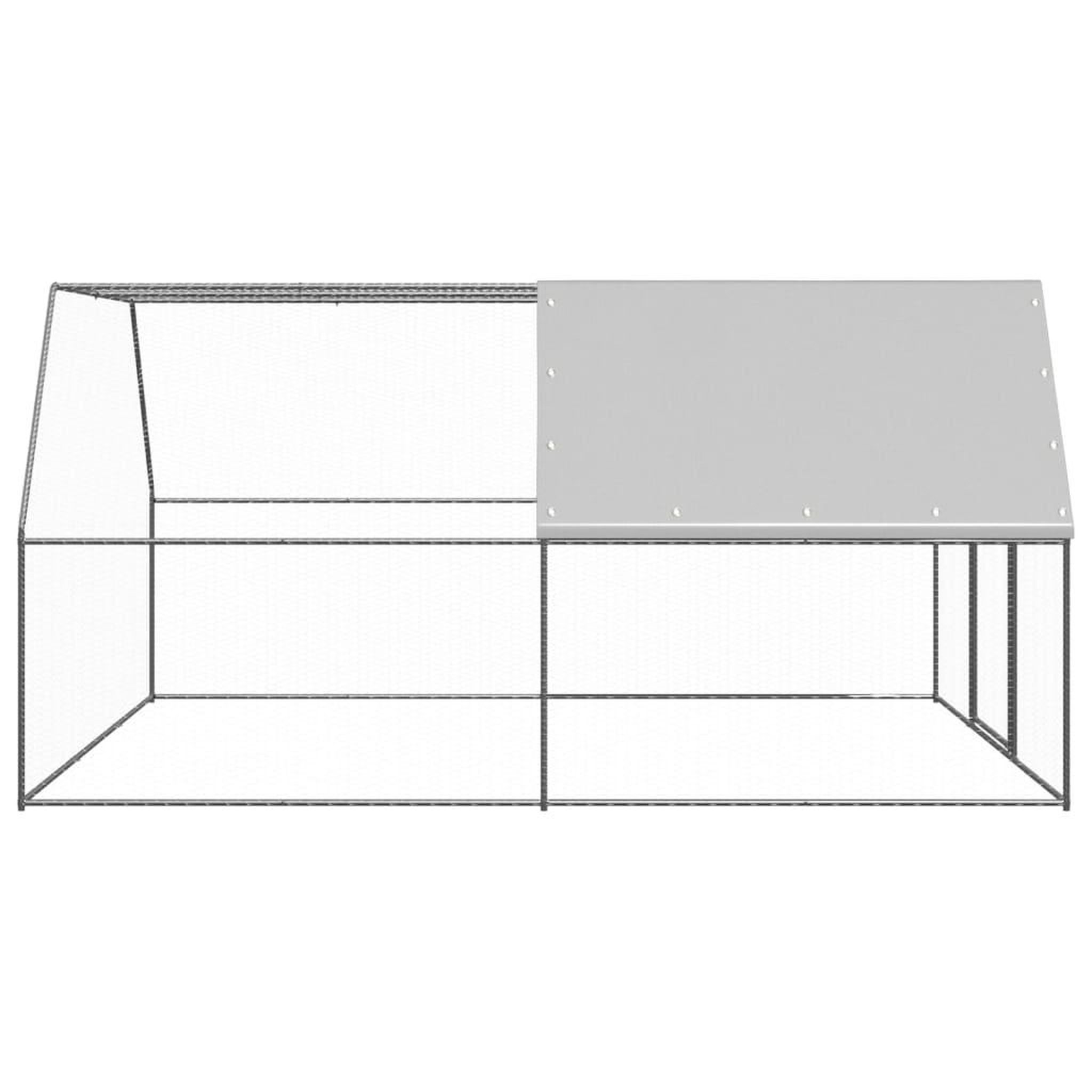 Voir la diapositive 3 : VIDAXL Poulailler d'exterieur 3x4x2 m Acier galvanise