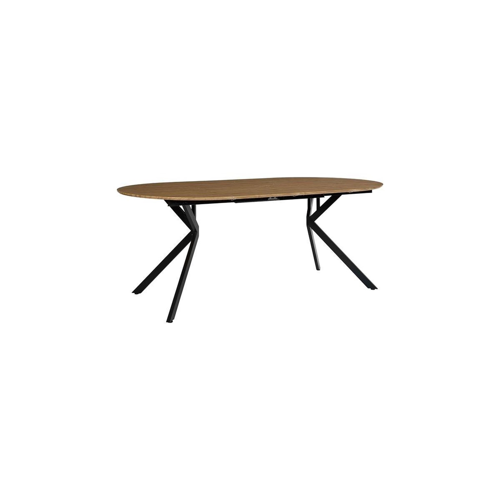 Voir la diapositive 6 : The Home Deco Factory Table à manger extensible  heritage  110-200cm marron & noir