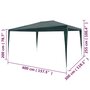 Voir la diapositive 6 : VIDAXL Tente de reception 3x4 m PE Vert