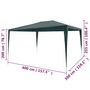 Voir la diapositive 6 : VIDAXL Tente de reception 3x4 m PE Vert