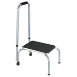 Wenko Marchepied avec poignée de sécurité Secura - H. 22 cm - Noir