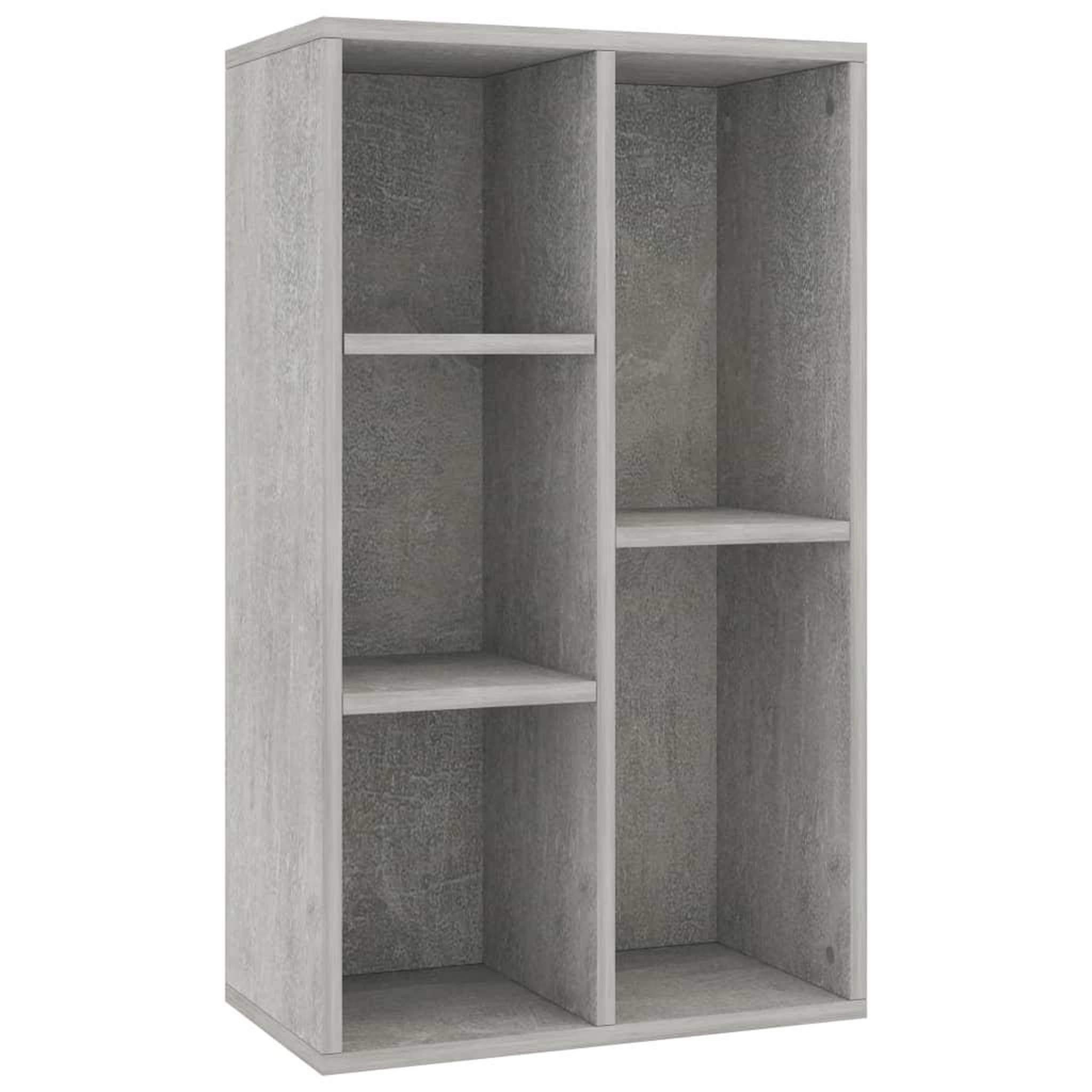 Voir la diapositive 2 : VIDAXL Bibliotheque/Buffet Gris beton 50x25x80 cm Bois d'ingenierie