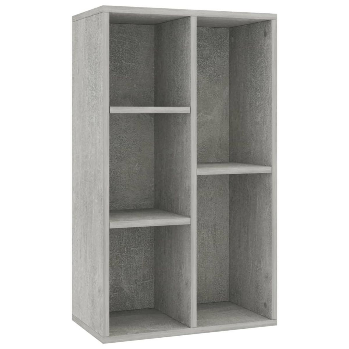 VIDAXL Bibliotheque/Buffet Gris beton 50x25x80 cm Bois d'ingenierie