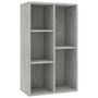 Voir la diapositive 2 : VIDAXL Bibliotheque/Buffet Gris beton 50x25x80 cm Bois d'ingenierie