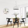 Voir la diapositive 4 : The Home Deco Factory Étagère bois et métal ronde