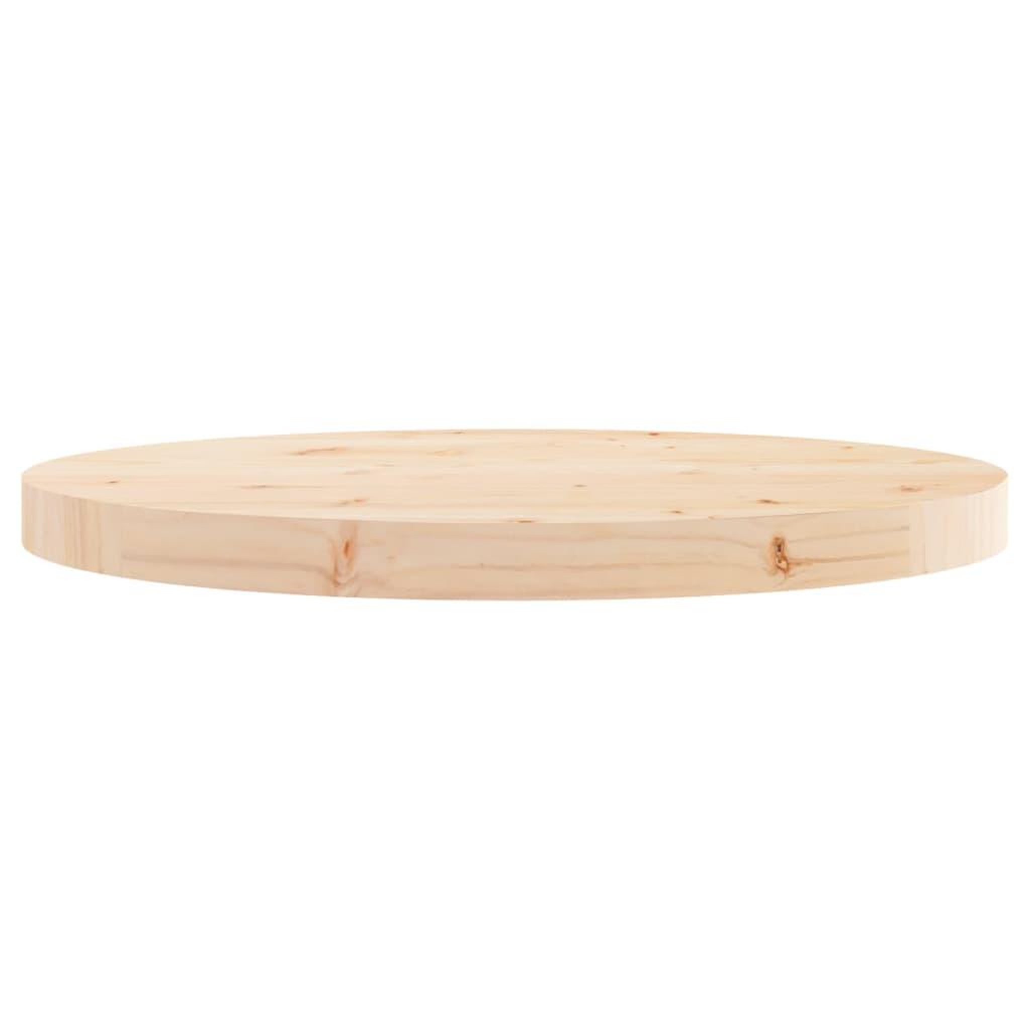 Voir la diapositive 3 : VIDAXL Dessus de table rond Ø50x3 cm bois de pin massif