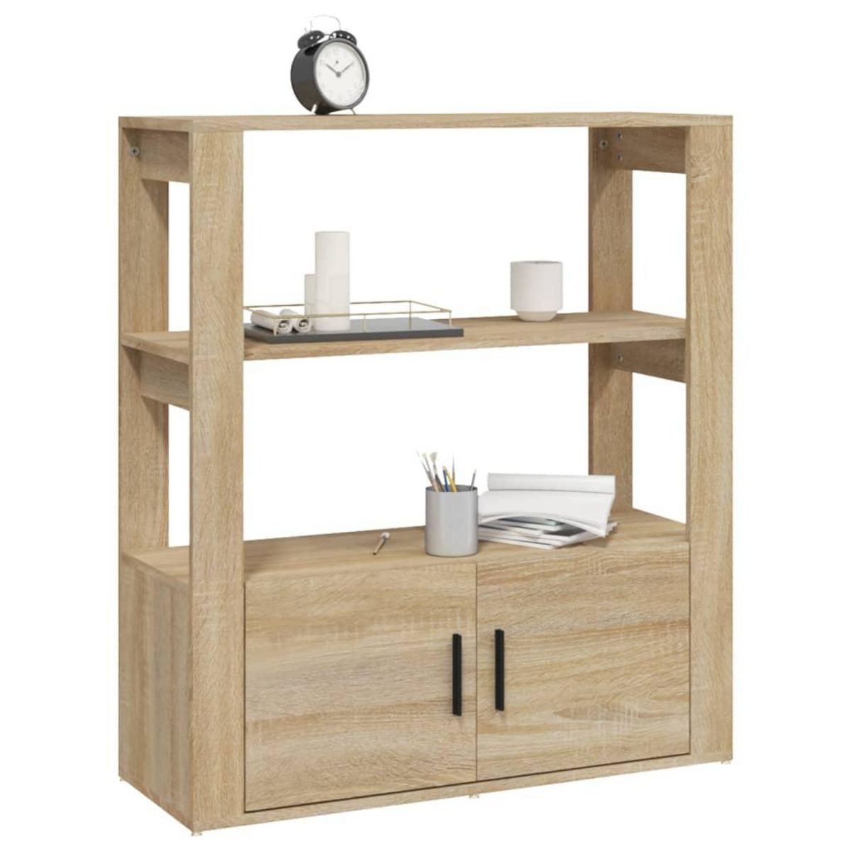 VIDAXL Buffet Chene sonoma 80x30x90 cm Bois d'ingenierie