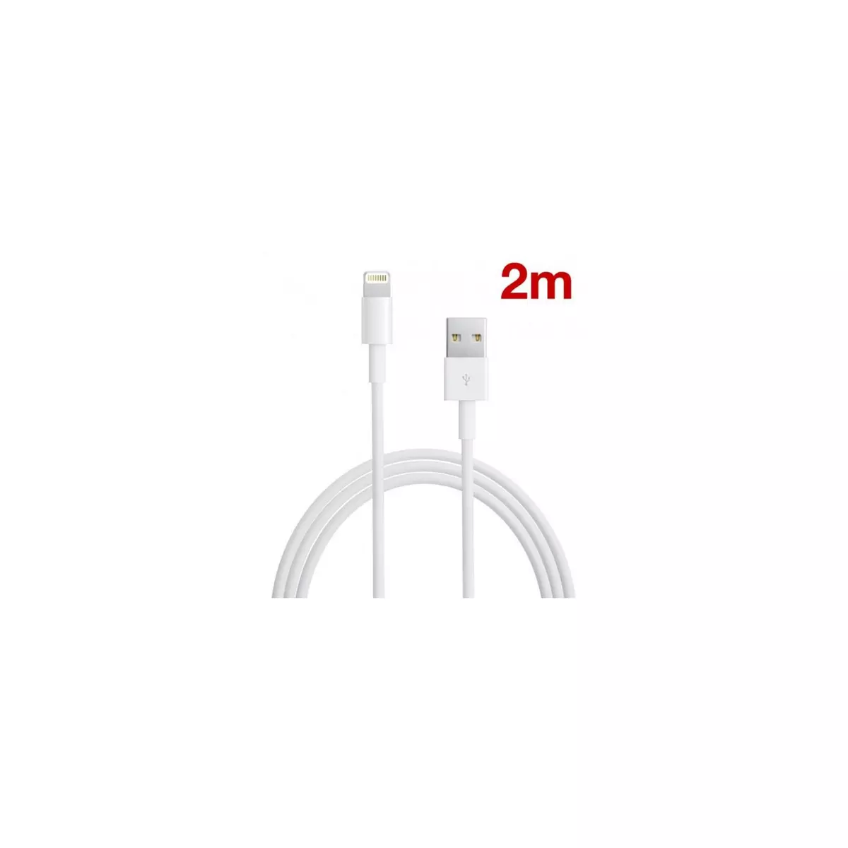  Câble Ligthning 2m pour pour iPhone 6/ 6S/ 6 Plus/ 6S Plus origine data et charge