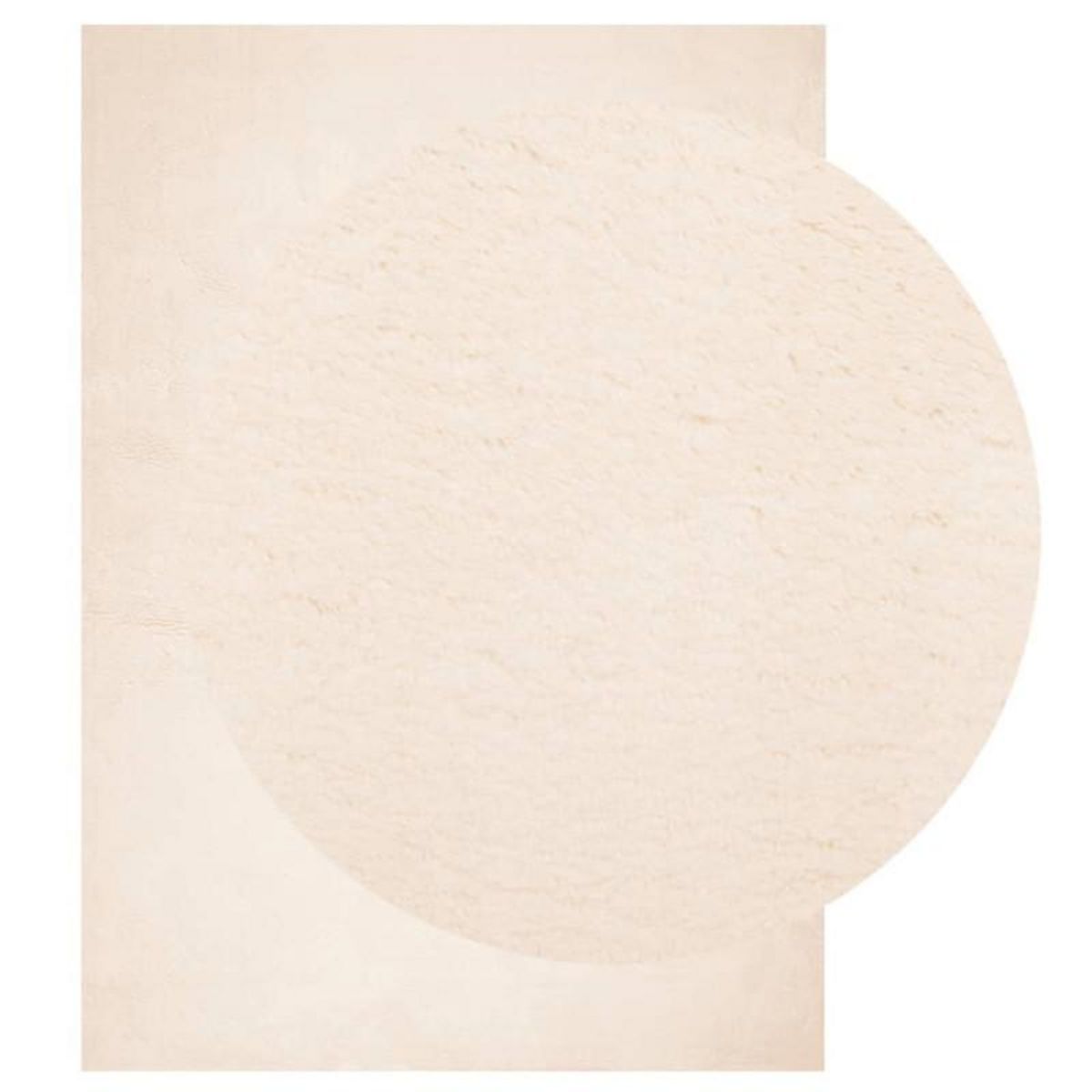 VIDAXL Tapis HUARTE à poils courts doux et lavable beige 140x200 cm