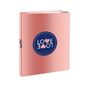Voir la diapositive 1 : Love Love Classeur 26x32cm rigide 4 anneaux dos 40mm rose 