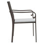 Voir la diapositive 5 : VIDAXL Chaises de jardin et coussins lot de 6 marron 56x59x84 cm rotin