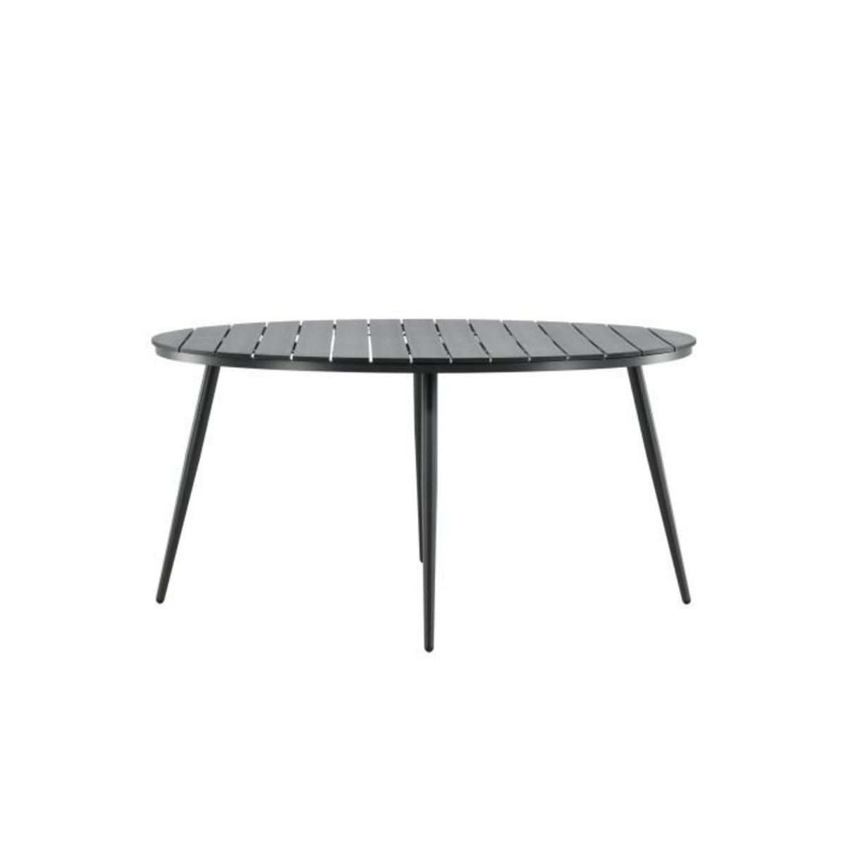 Paris Prix Table de Jardin Ronde  Break  150cm Noir