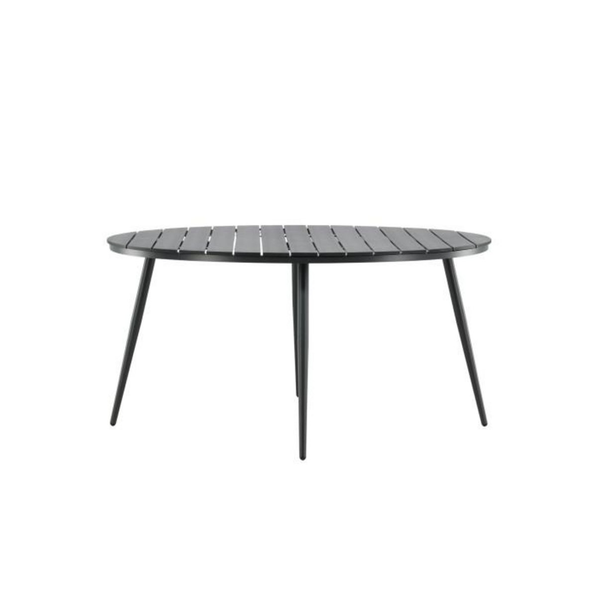 Paris Prix Table de Jardin Ronde  Break  150cm Noir