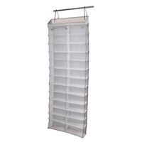 Paris Prix Boîte de Rangement Chaussure Pliable 34cm Gris pas cher