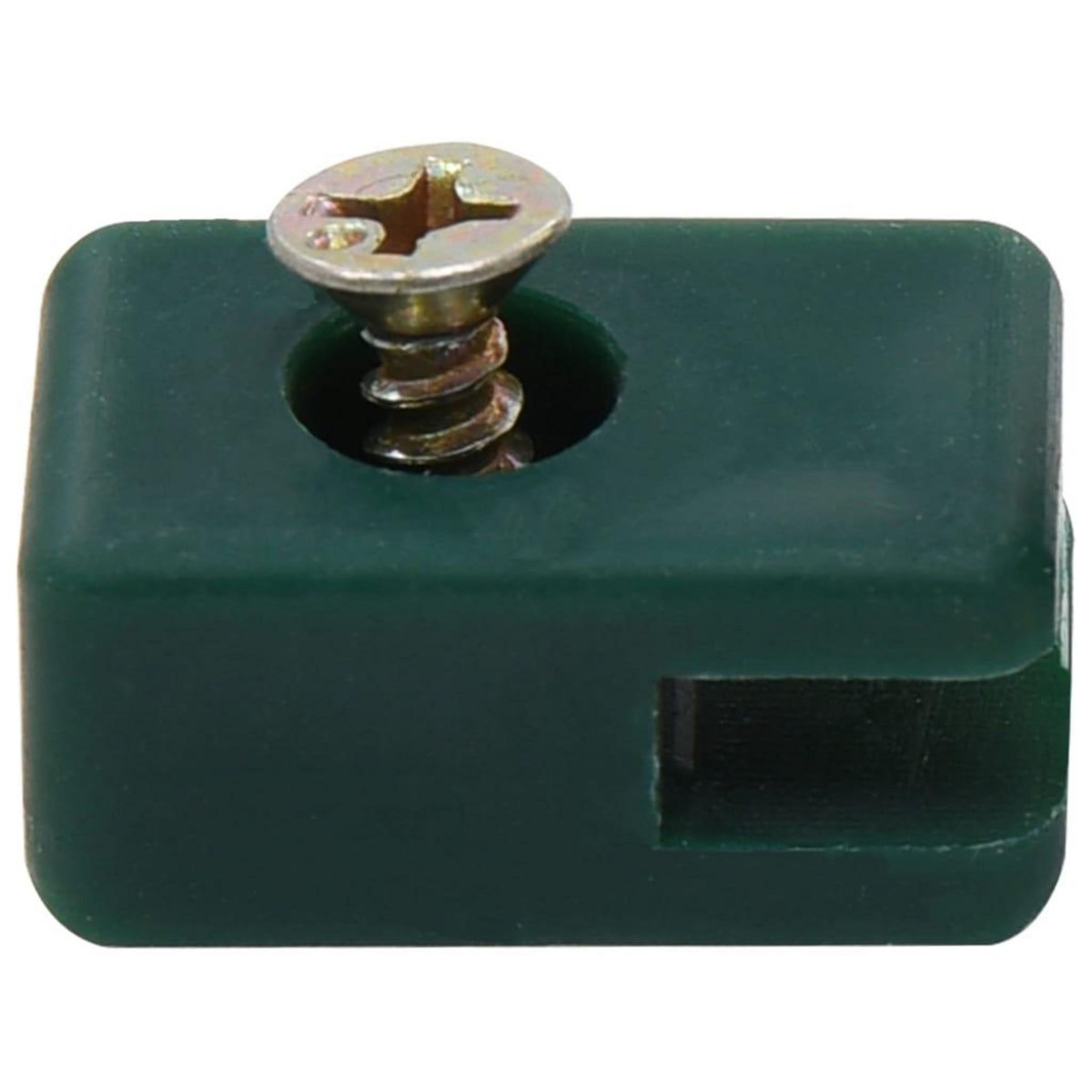 VIDAXL Ensemble de 100 supports de fil de cloture avec vis Vert