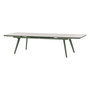 Voir la diapositive 1 : HESPERIDE Table de jardin extensible en aluminium et verre 12 places PULPY - Vert laurier et gris granite