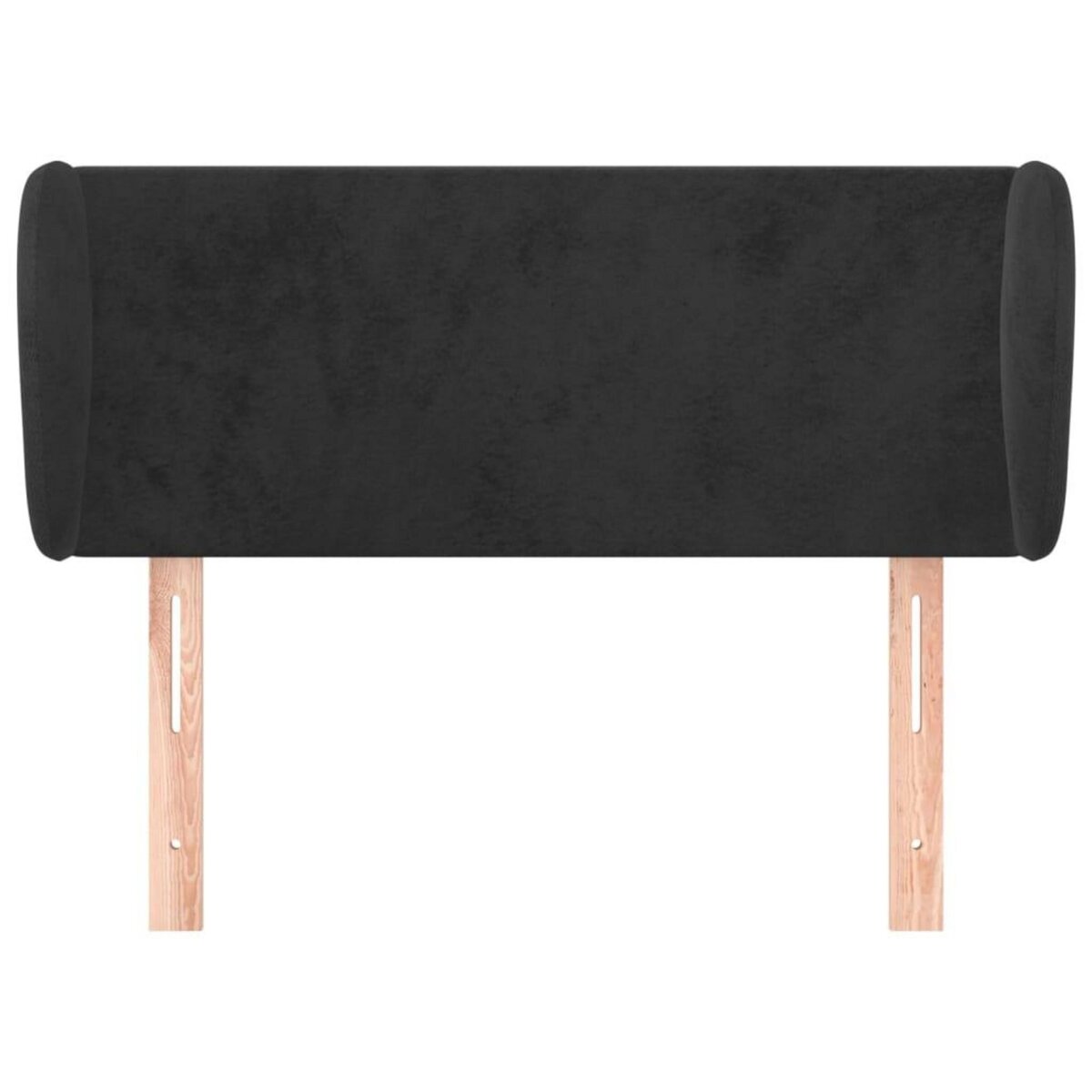 VIDAXL Tete de lit avec oreilles Noir 83x23x78/88 cm Velours