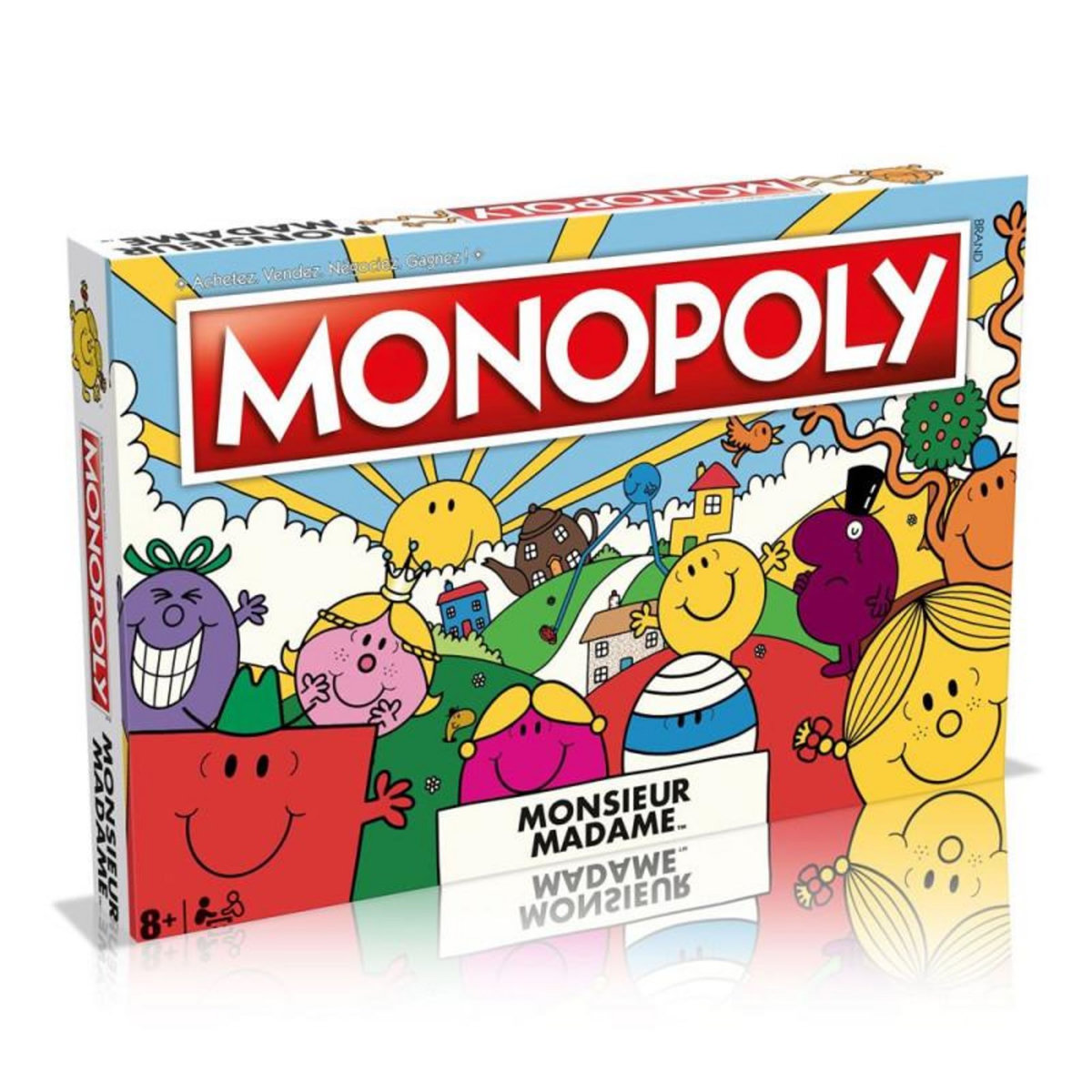 Winning Moves Jeu classique Winning Moves Monopoly Monsieur Madame