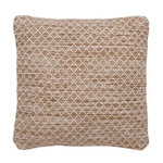 Paris Prix Coussin Déco  Jaisalmer  45x45cm Marron & Blanc