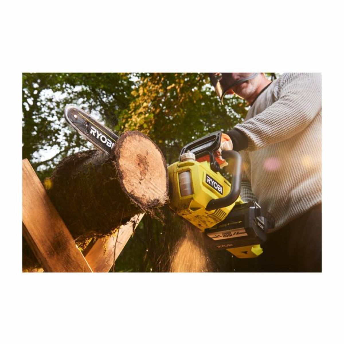 Ryobi Tronçonneuse RYOBI 36V LithiumPlus Brushless - 1 batterie 5.0Ah - 1 chargeur RY36CSX35A-150