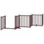Voir la diapositive 5 : VIDAXL Barriere pour chien porte pliable 9 panneaux bois de peuplier