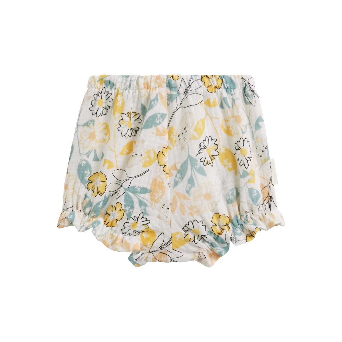 Petit Béguin Lot de 2 bloomers bébé en gaze de coton Capucine