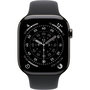 Voir la diapositive 2 : APPLE Montre connectée 42mm Tit Ardoise / Noir Serie 11 S/M Cellular