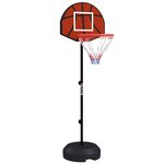 HOMCOM Support panier de basket-ball jeu de 6 fléchettes magnétiques 2 en 1