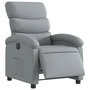 Voir la diapositive 3 : VIDAXL Fauteuil inclinable electrique Gris clair Tissu