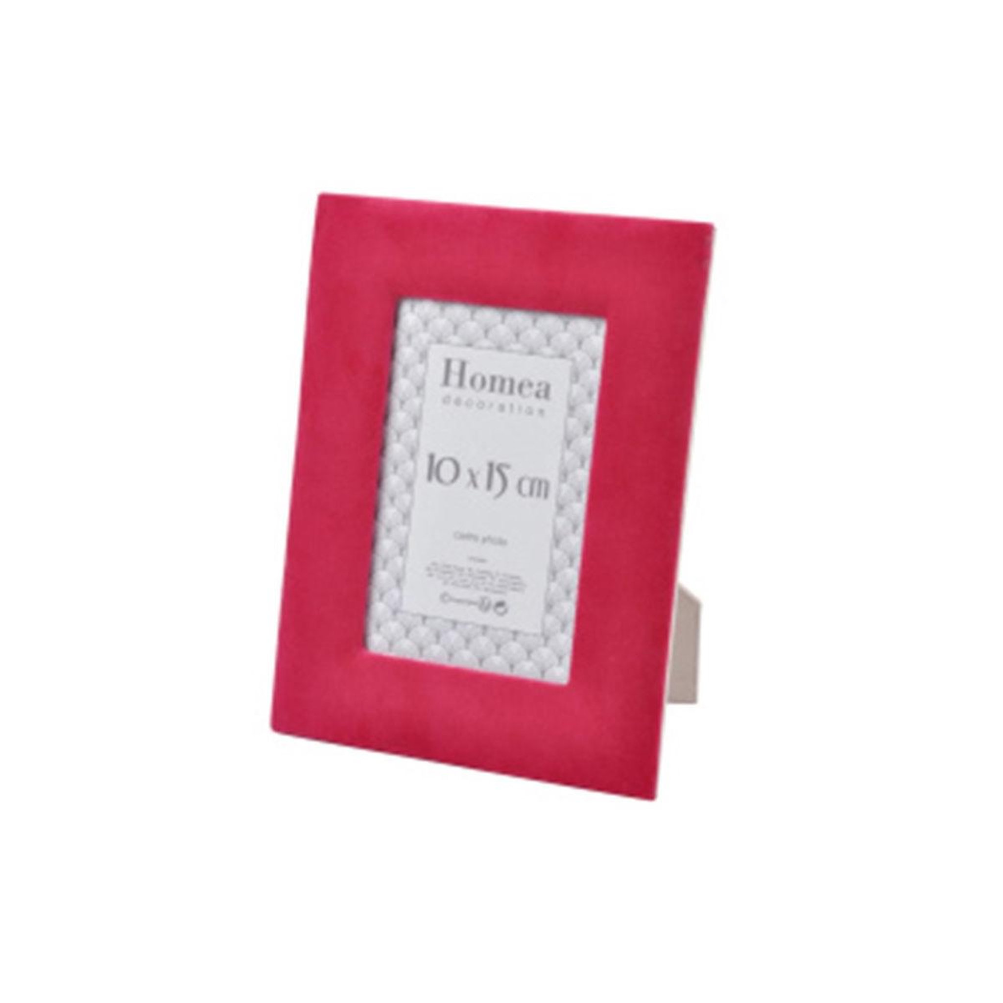 Douceur d'Intérieur Cadre Photo en Velours  Deya  10x15cm Fuchsia