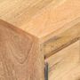 Voir la diapositive 5 : VIDAXL Meuble TV 116x30x35 cm Bois de manguier solide