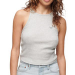 SUPERDRY Débardeur  Femme Superdry Essential Logo Racer. Coloris disponibles : Gris