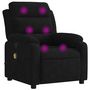 Voir la diapositive 2 : VIDAXL Fauteuil de massage inclinable noir velours